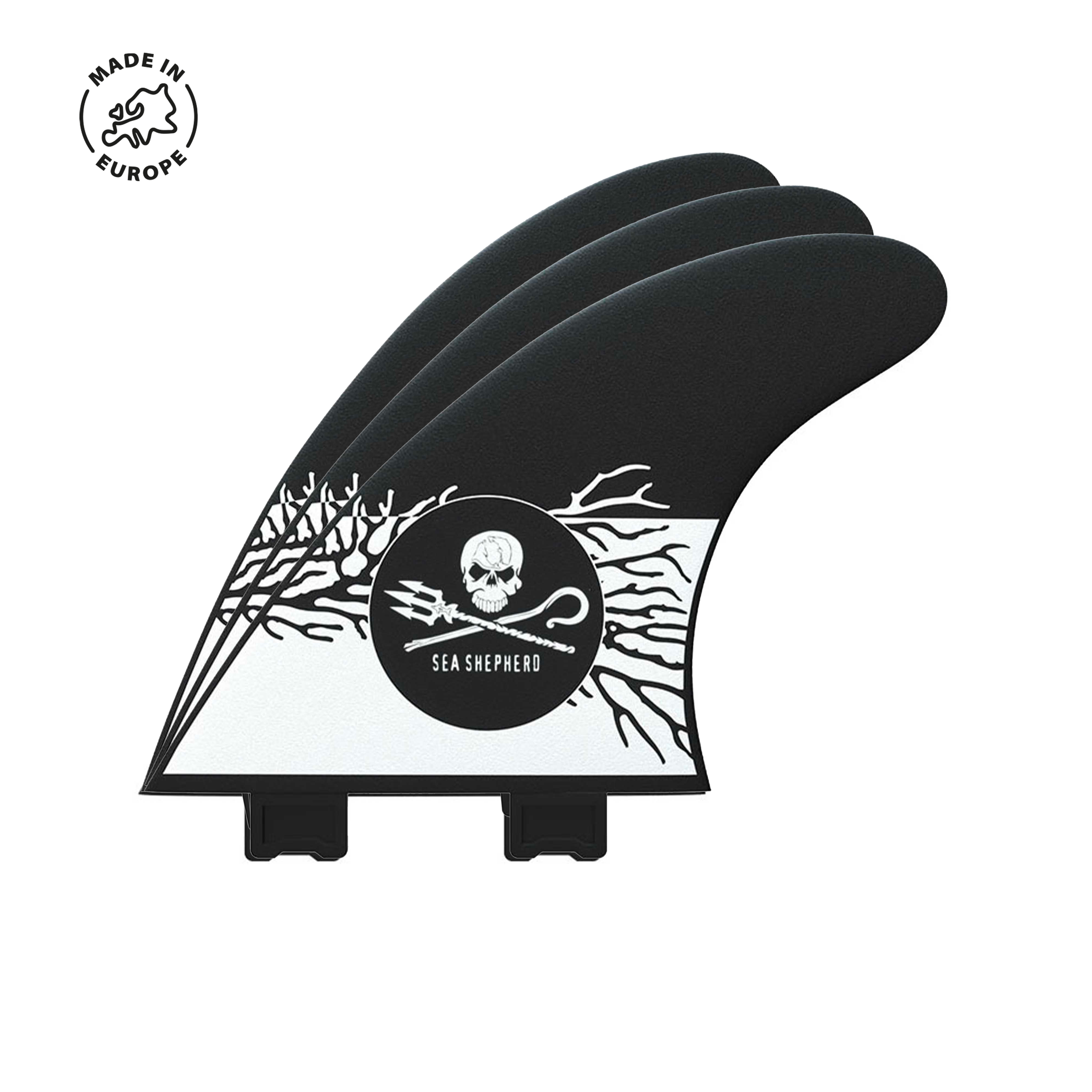 Sea Shepherd 2Tab Surf Fins - Recycled Nets Made in France
