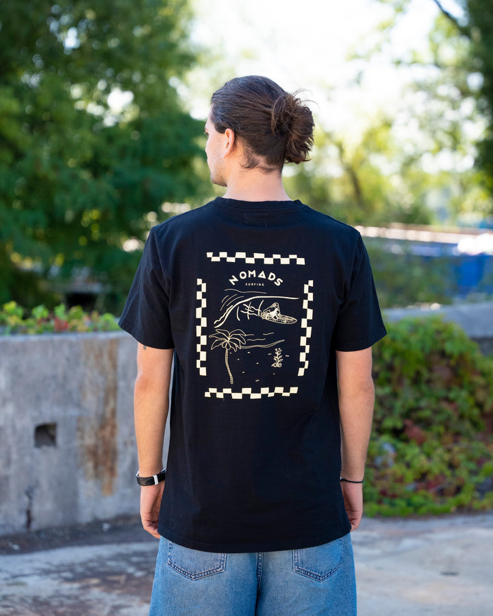 Tee-shirt Homme Noir Surf