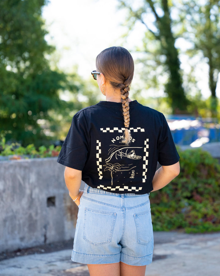 Tee-shirt Femme Noir Surf