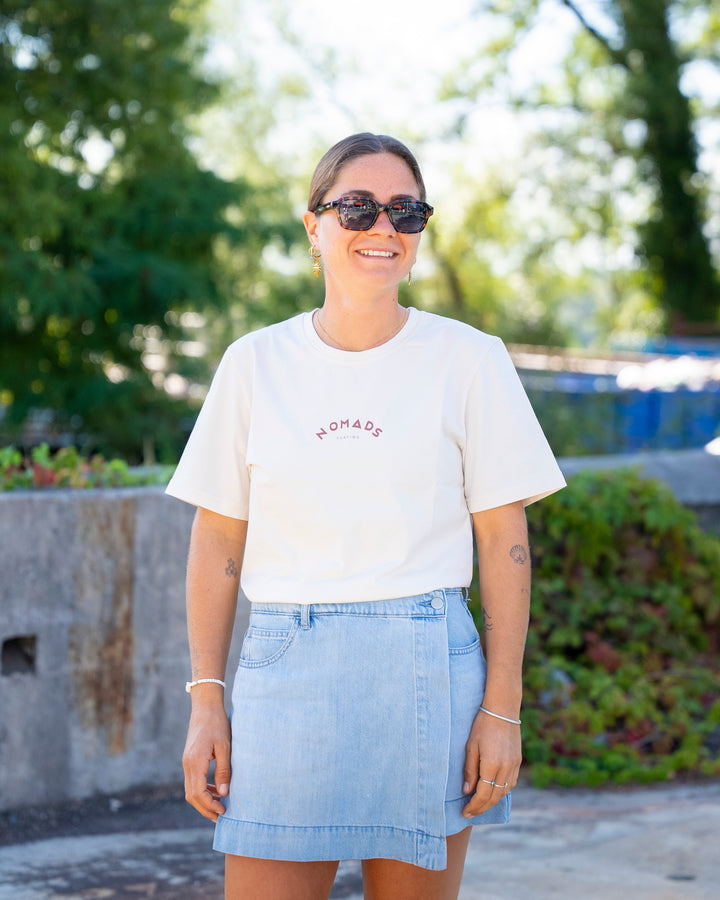 Tee-shirt Femme Écru Under The Sun