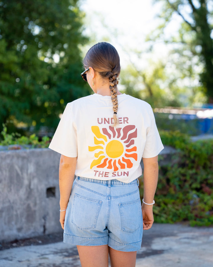 Tee-shirt Femme Écru Under The Sun