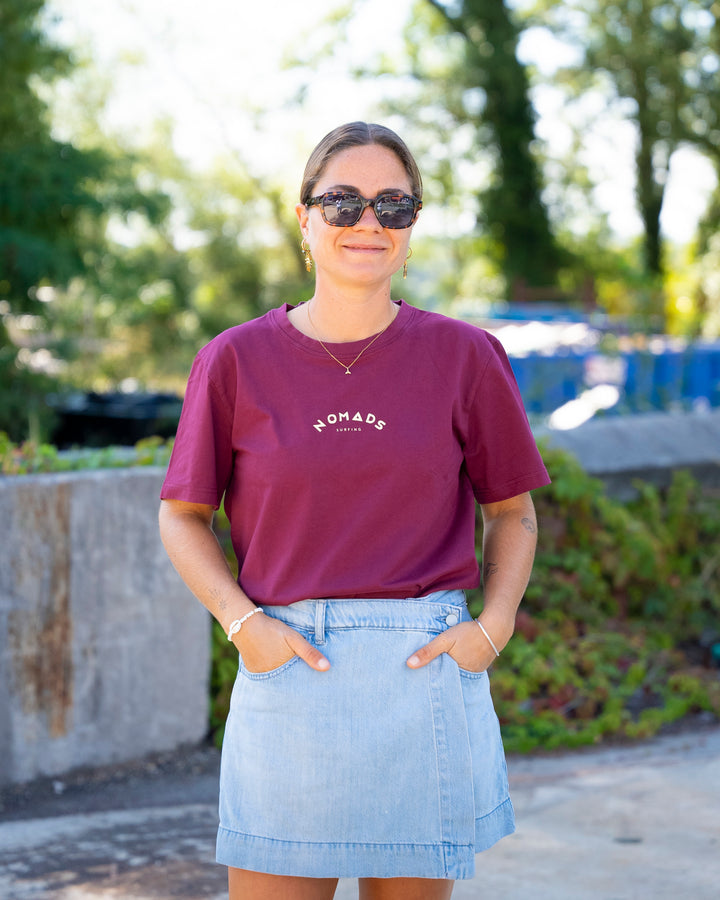 Tee-shirt Femme Bordeaux No Ocean B