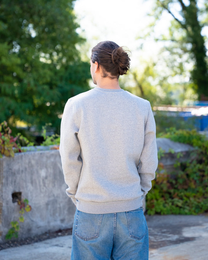 Sweat col rond Homme Gris