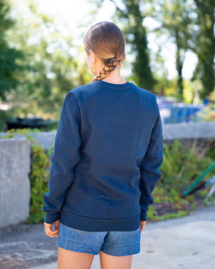 Sweat col rond Femme Bleu Marine