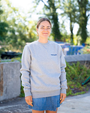 Sweat col rond Femme Gris