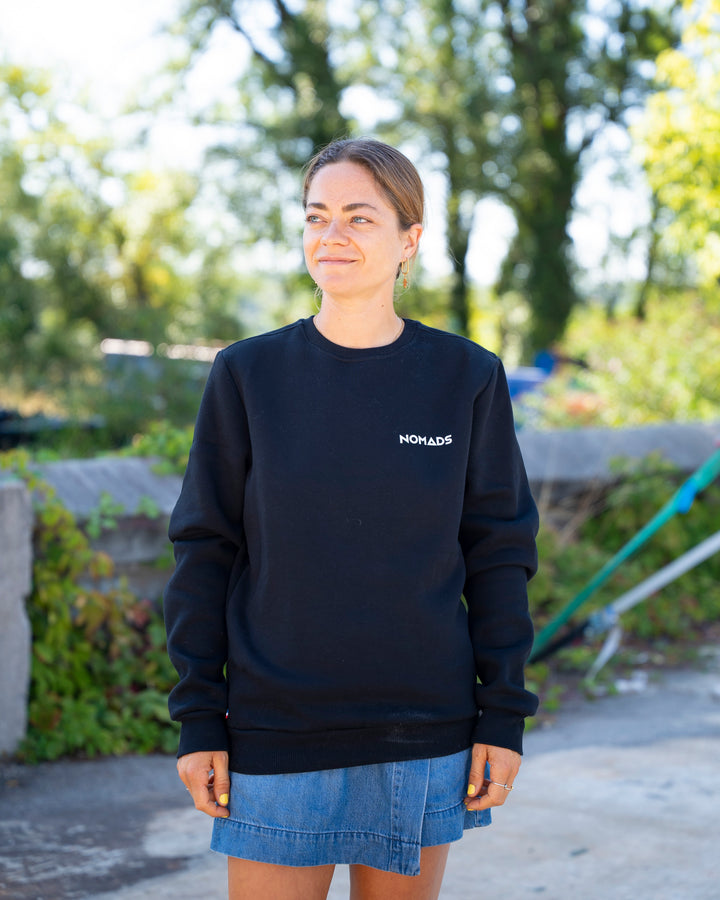 Sweat col rond Femme Noir
