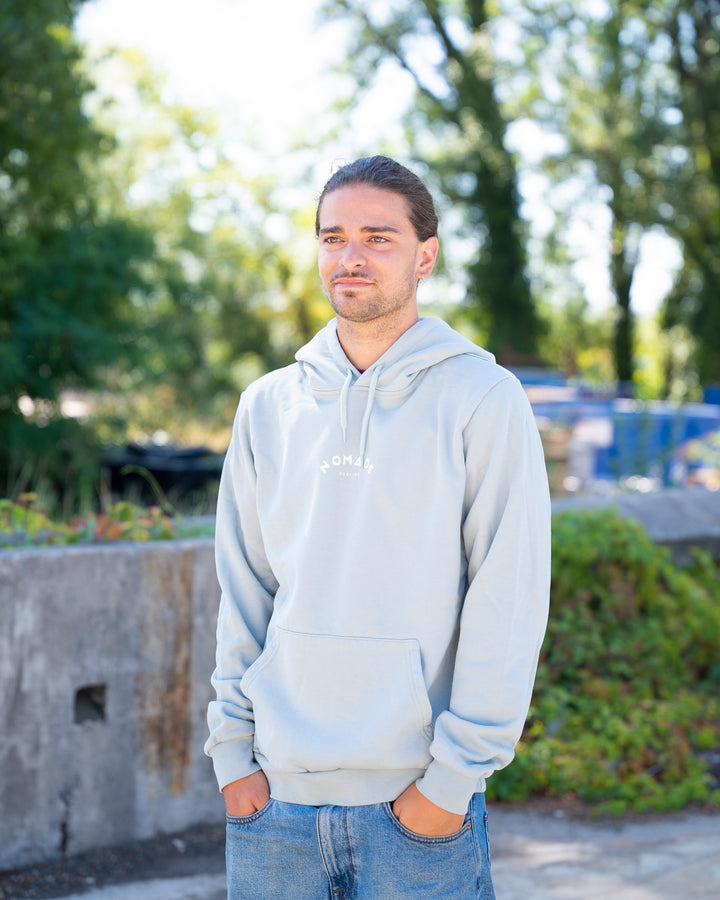 Hoodie Homme Vert de Gris