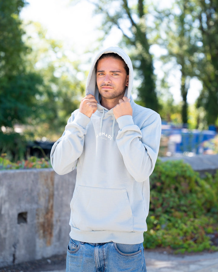 Hoodie Homme Vert de Gris