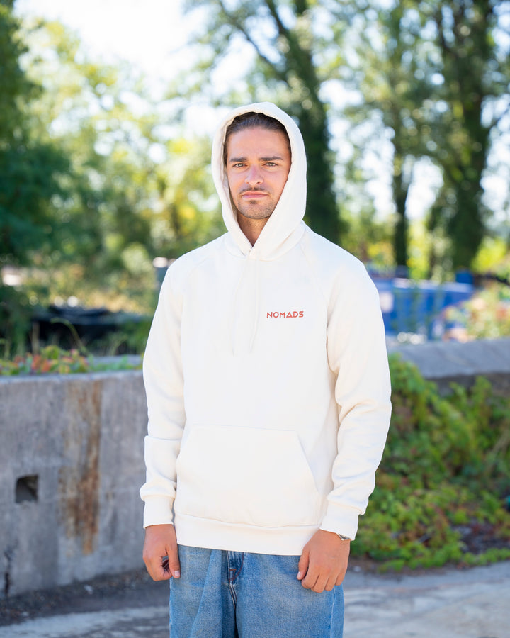 Hoodie Homme Écru