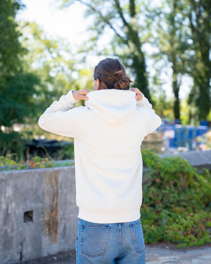 Hoodie Homme Écru