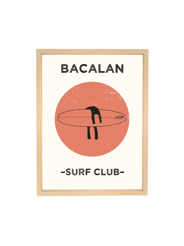 "Bacalan surf club" poster