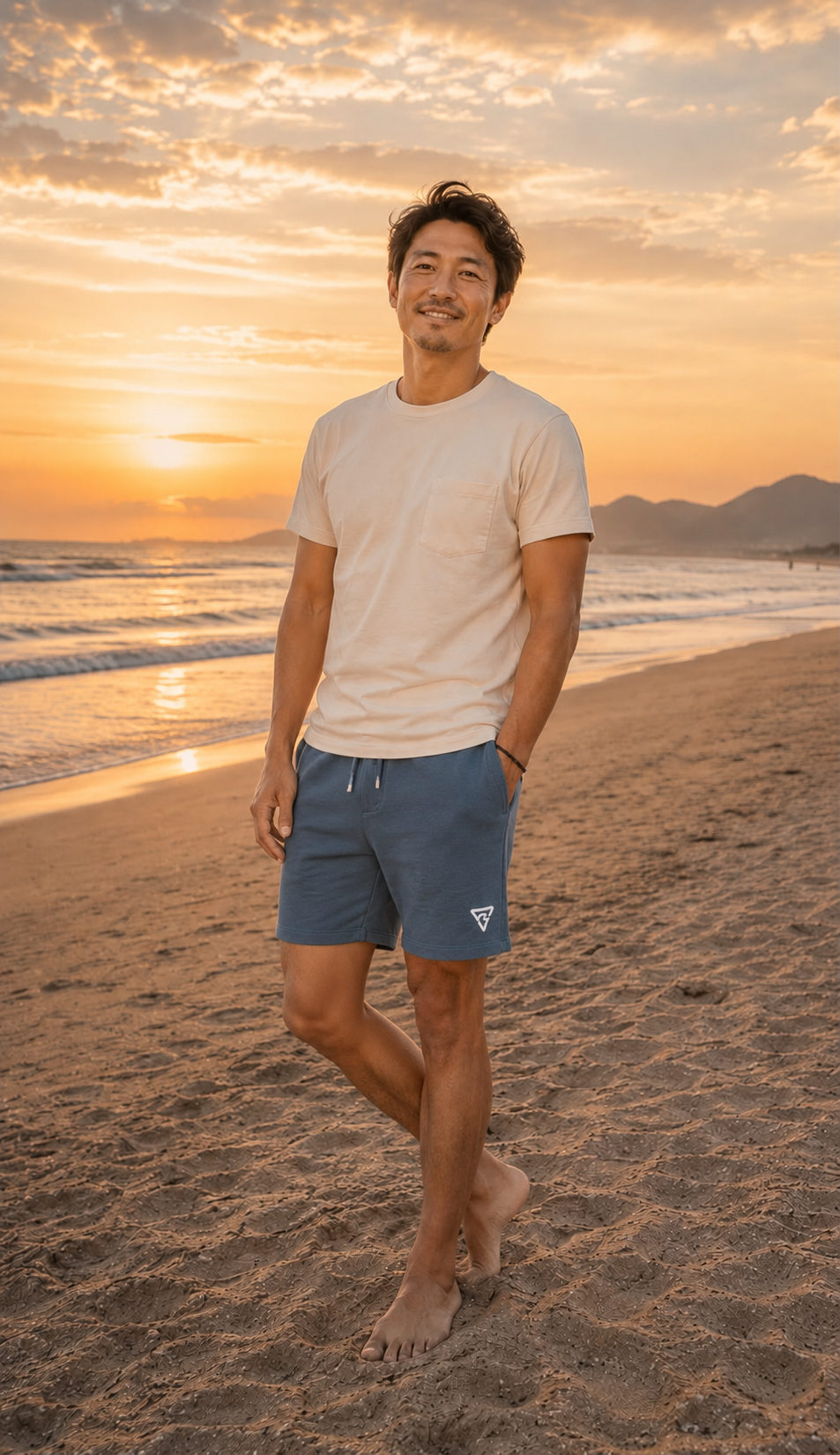Short Homme Bleu Marine