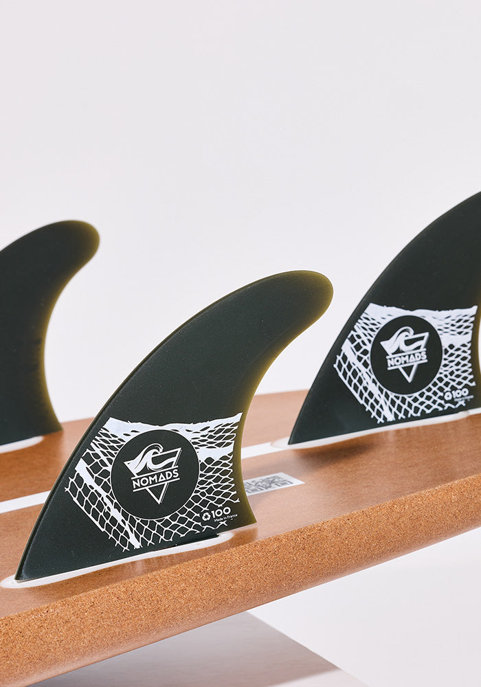 Soft fins made from 100% recycled nets