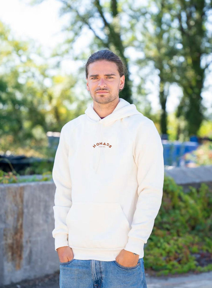Hoodie Homme Écru