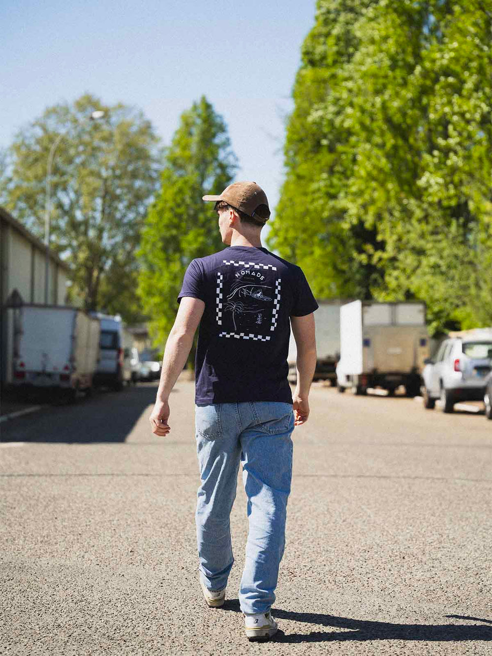 Tee-shirt Homme Bleu