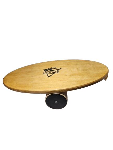 Balance Board Ovale Made in France - Bois de Pin & Rouleau Rigide