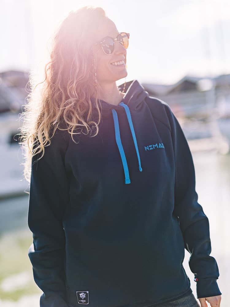 Hoodie Femme Bleu Marine