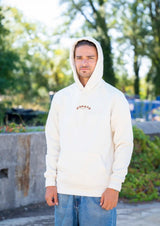 hoodie crême capuche
